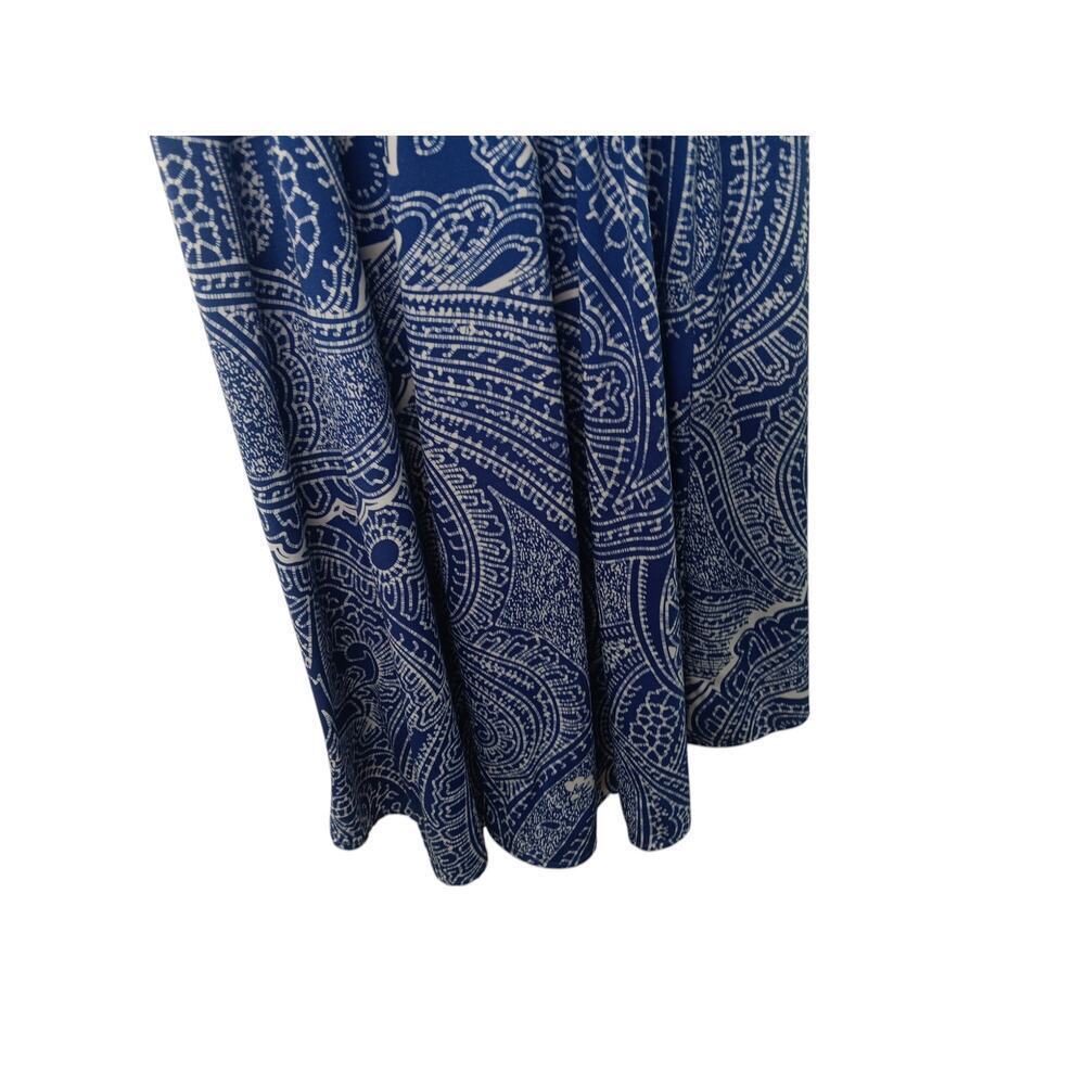 Tori Richard Honolulu Blue White Paisley Midi XS Adjustable Straps USA Made - Picture 7 of 13